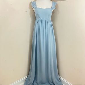 NWT Show Me Your Mumu June Maxi Dress Steel Blue Size Small